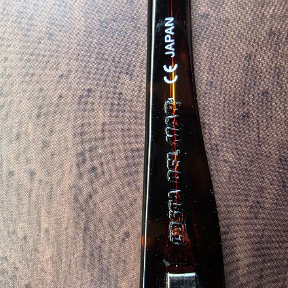 Costa Del Mar MP2-10 Tortoise Shell Eyeglass Frames Brown Wrap Made in Japan